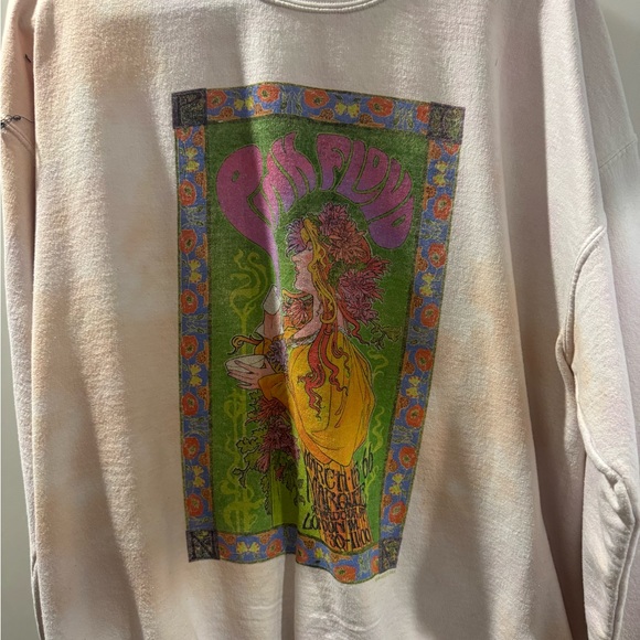 Pink Floyd Graphic Women's Sweater - Cream - Picture 1 of 1